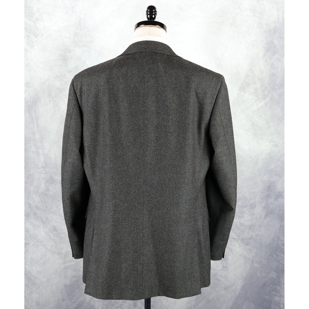 Canali Sport Coat Mens 54R 44R US Charcoal Wool Cashmere Blazer Made in Italy - Picture 6 of 11